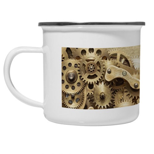 Vintage SteamPunk Brass Mug