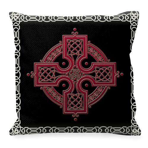 Cushion with Celtic Cross symbol