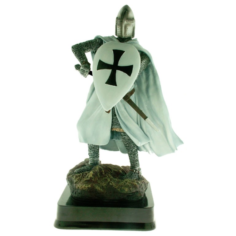 Miniature Teutonic Warrior Knight with Shield, 23 cms.