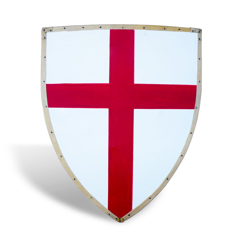 Functional Templar shield, edged