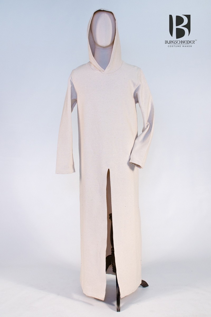Renaud hooded tunic, off-white