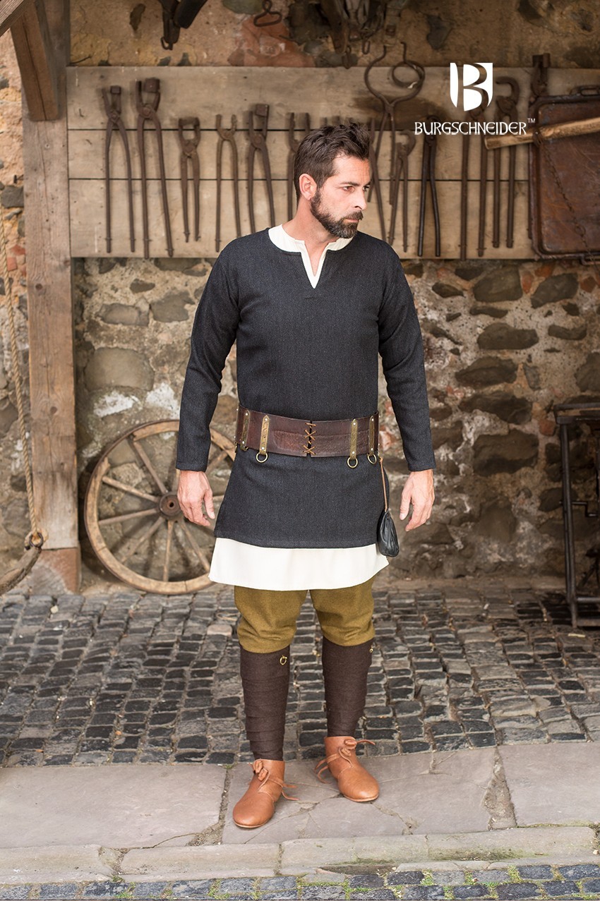 Tyr short tunic, black-grey