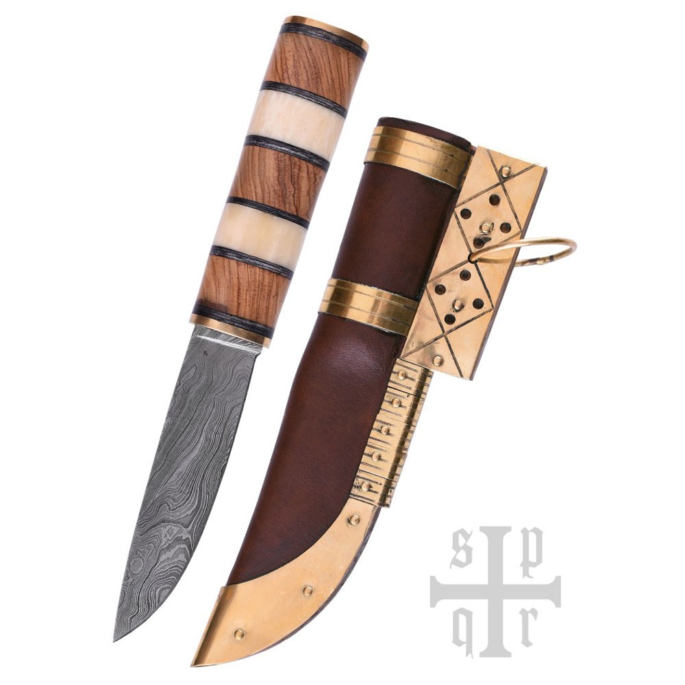 Viking Knife Seax, Damascus Steel