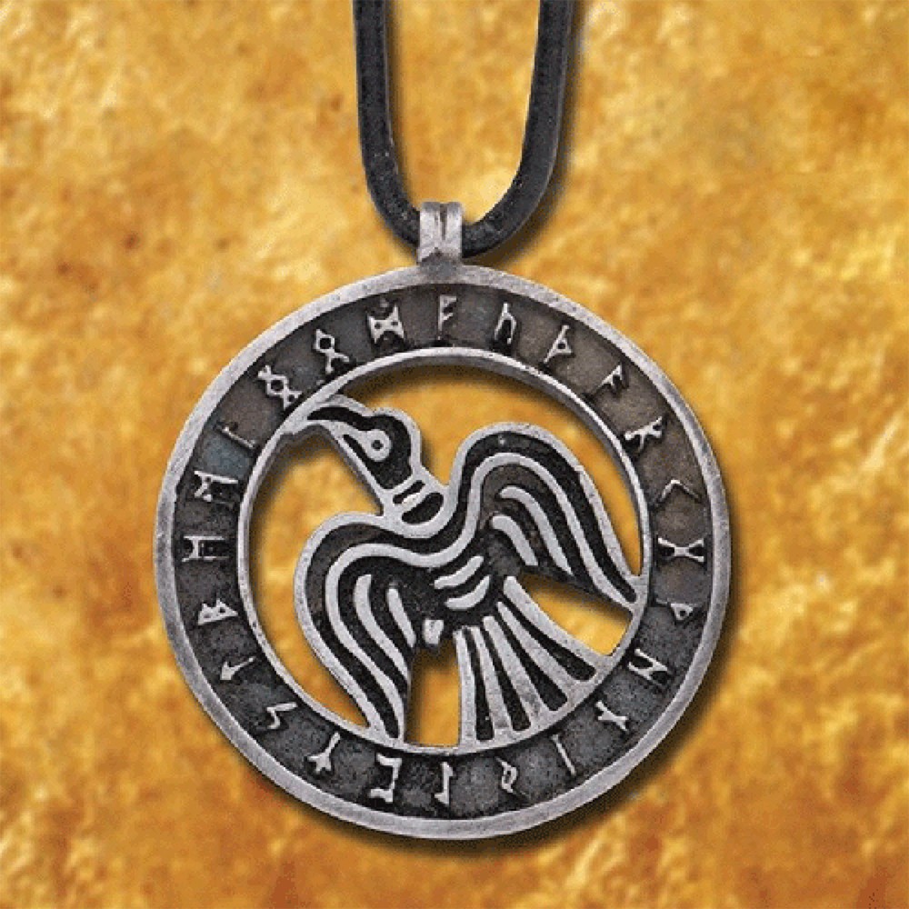 Viking Raven Pendant, S. IX-XI