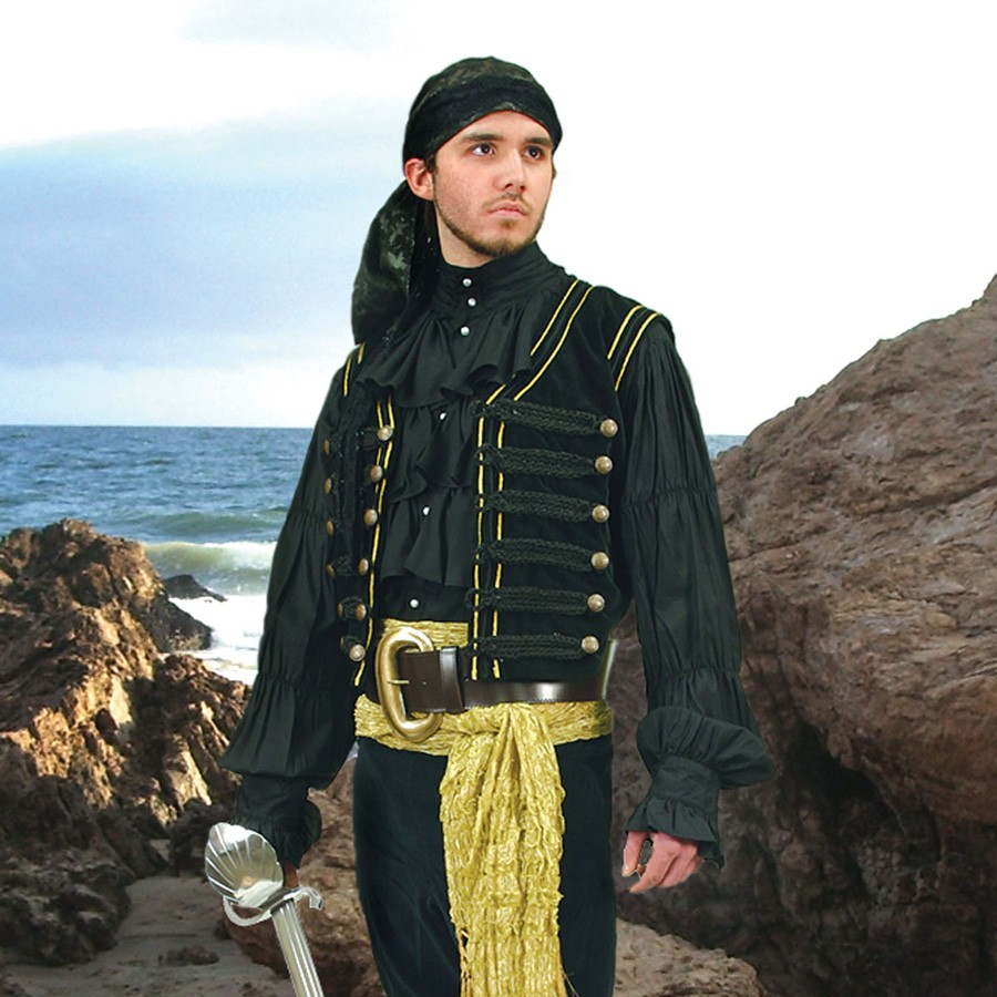 Pirate vest in velvet