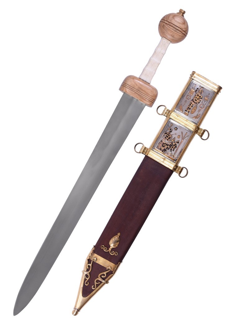 Roman sword Gladius Xanten with scabbard, 3rd century AD
