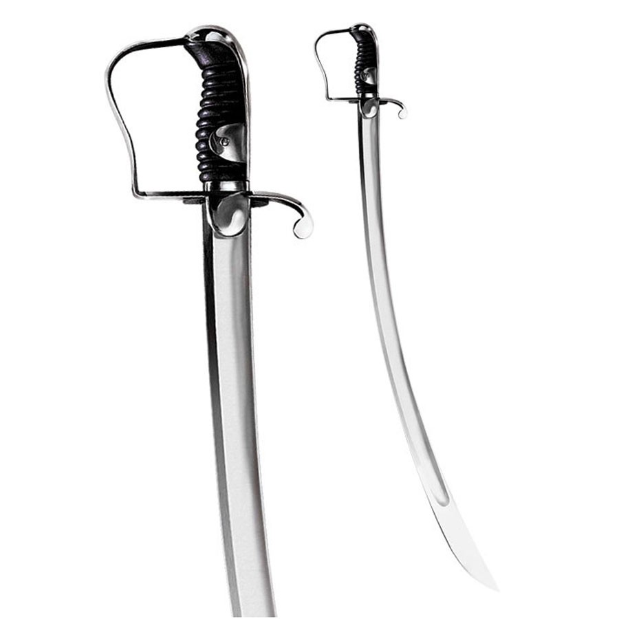 Functional cavalry light saber, year 1796. With leather sheath.