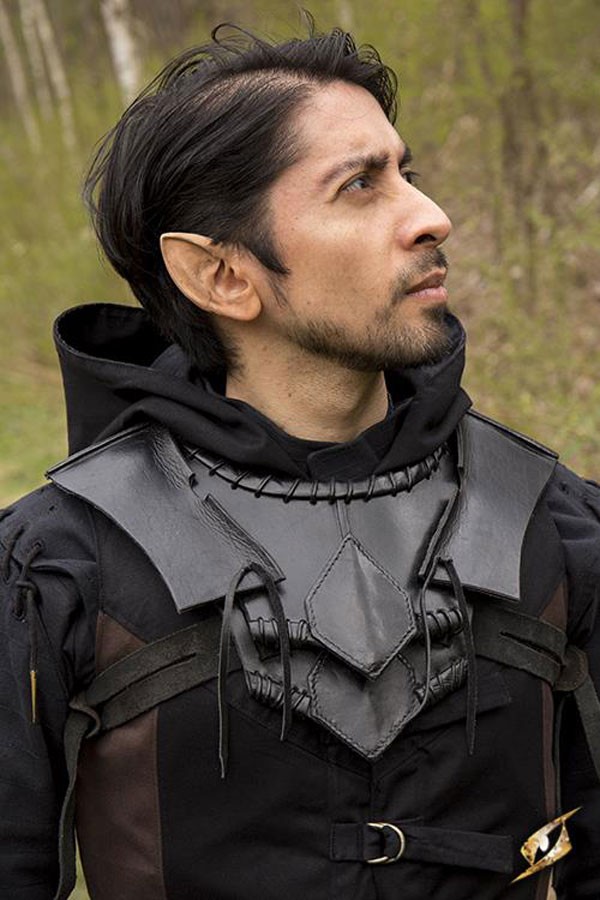 Black Leather Elf Gorget