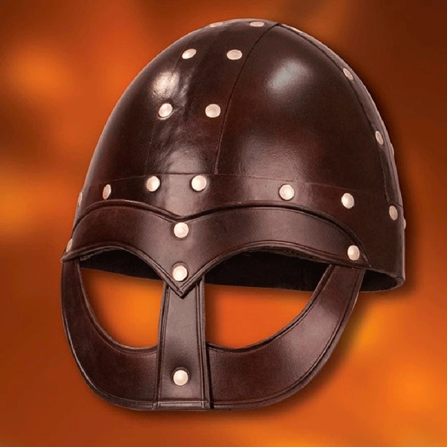 Viking Vendel helmet, leather