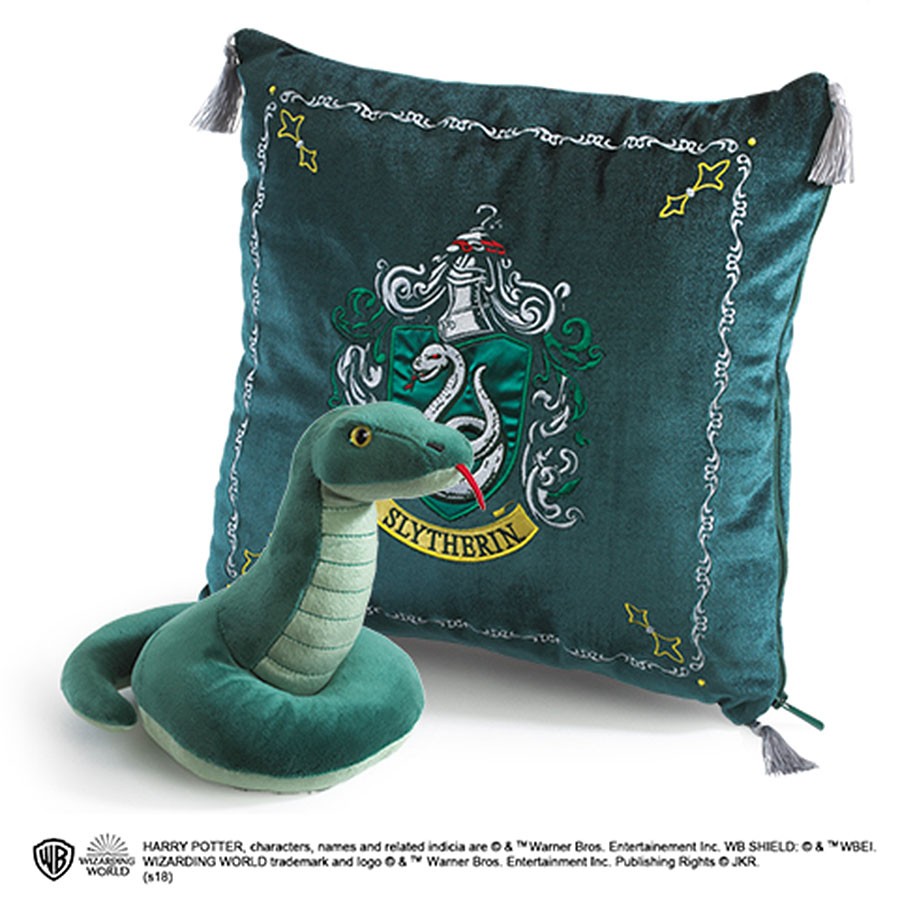 Slytherin house cushion and plush toy, Harry Potter