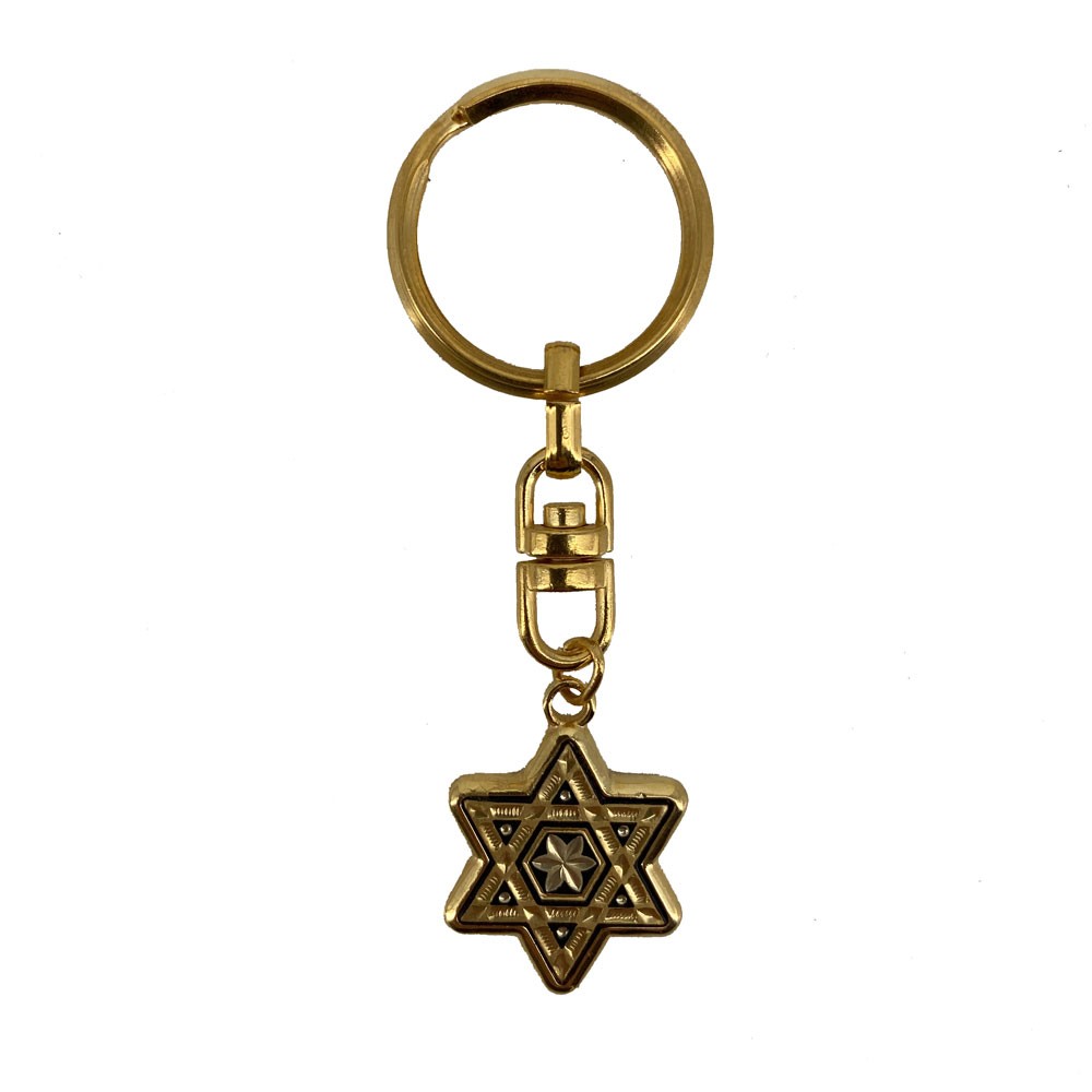 Key Damasquinado Star of David
