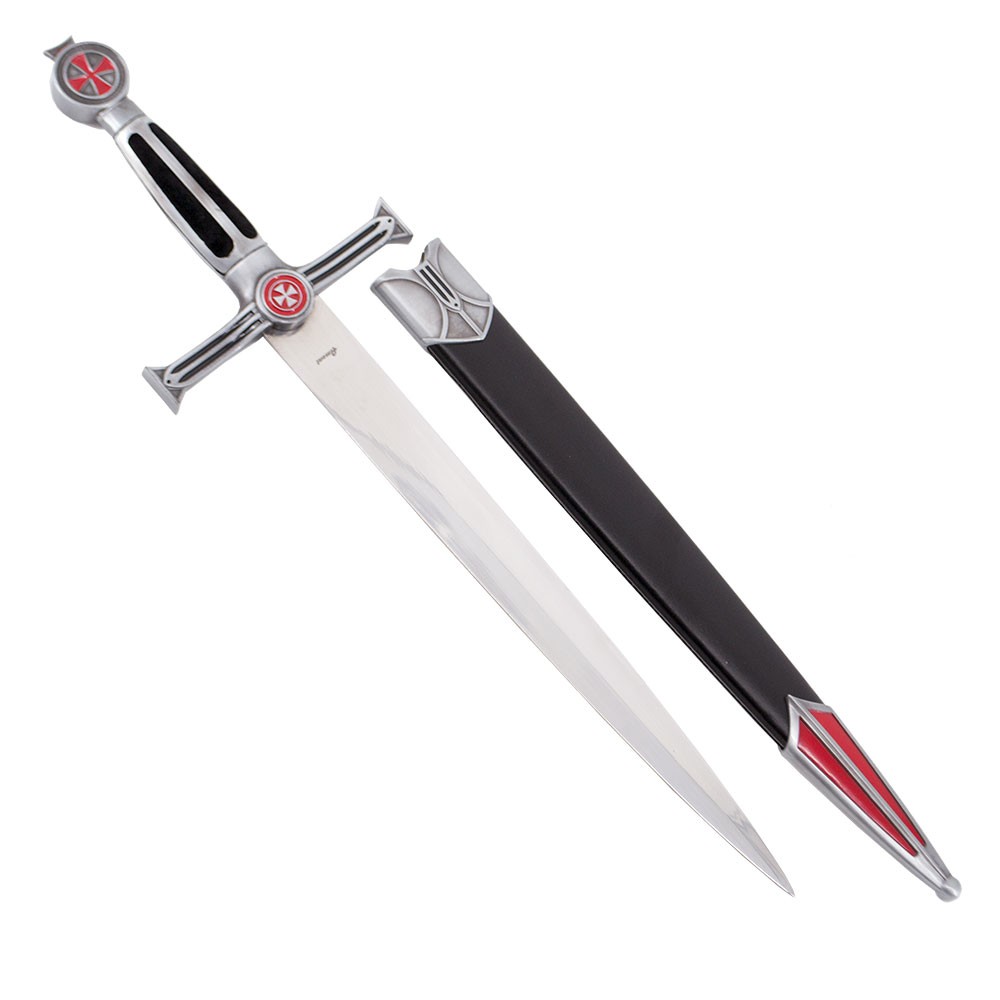 Dagger of the knights Templar nickel, fist velvet