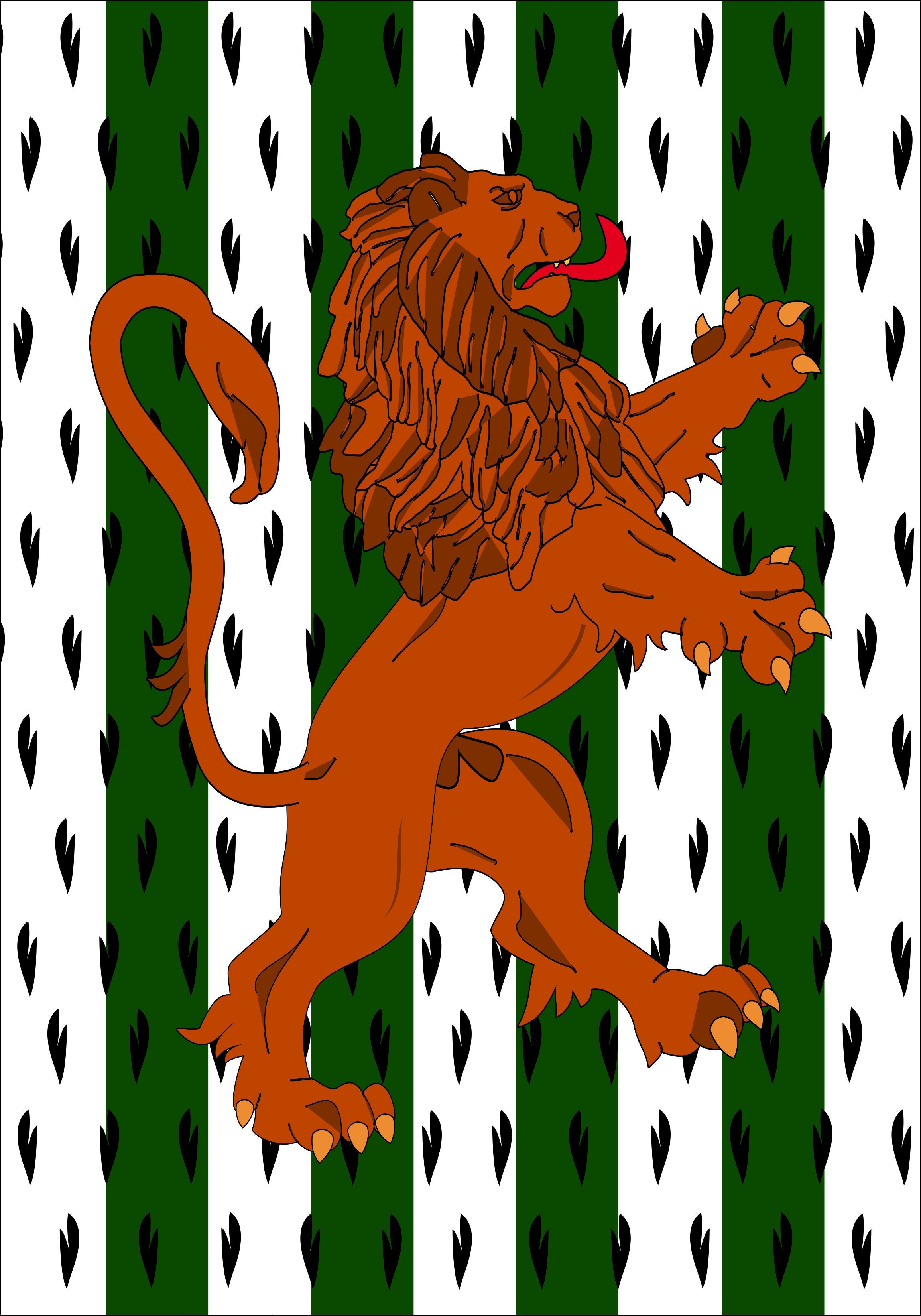 Standard Medieval Lion Rampant fund wild