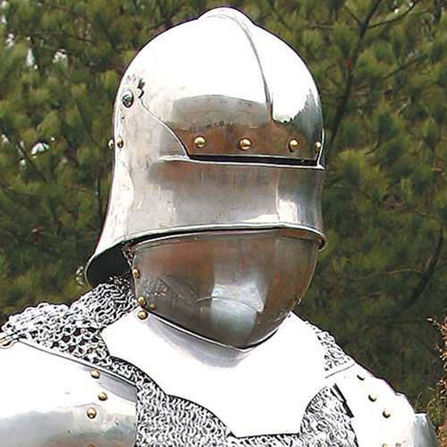 German Gothic Sallet Helmet with Barbote