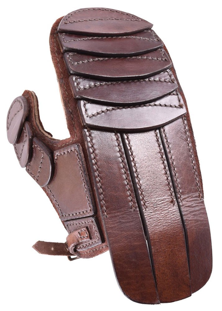 Padded leather mitt for fencing and recreation, left hand