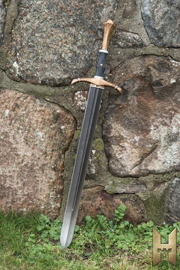 Bastard medieval sword Stronghold series 96 cm, gold