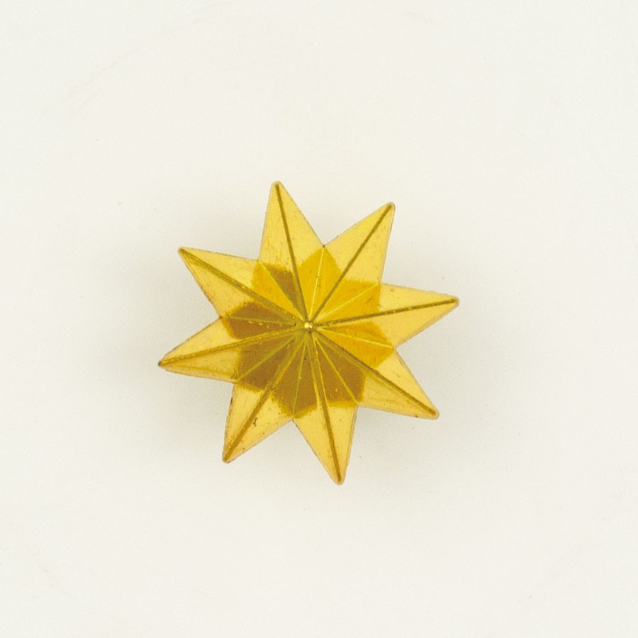 Metallic 8-pointed star for uniform
