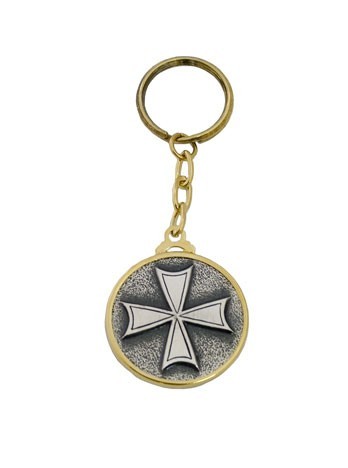 Hospital cross keychain