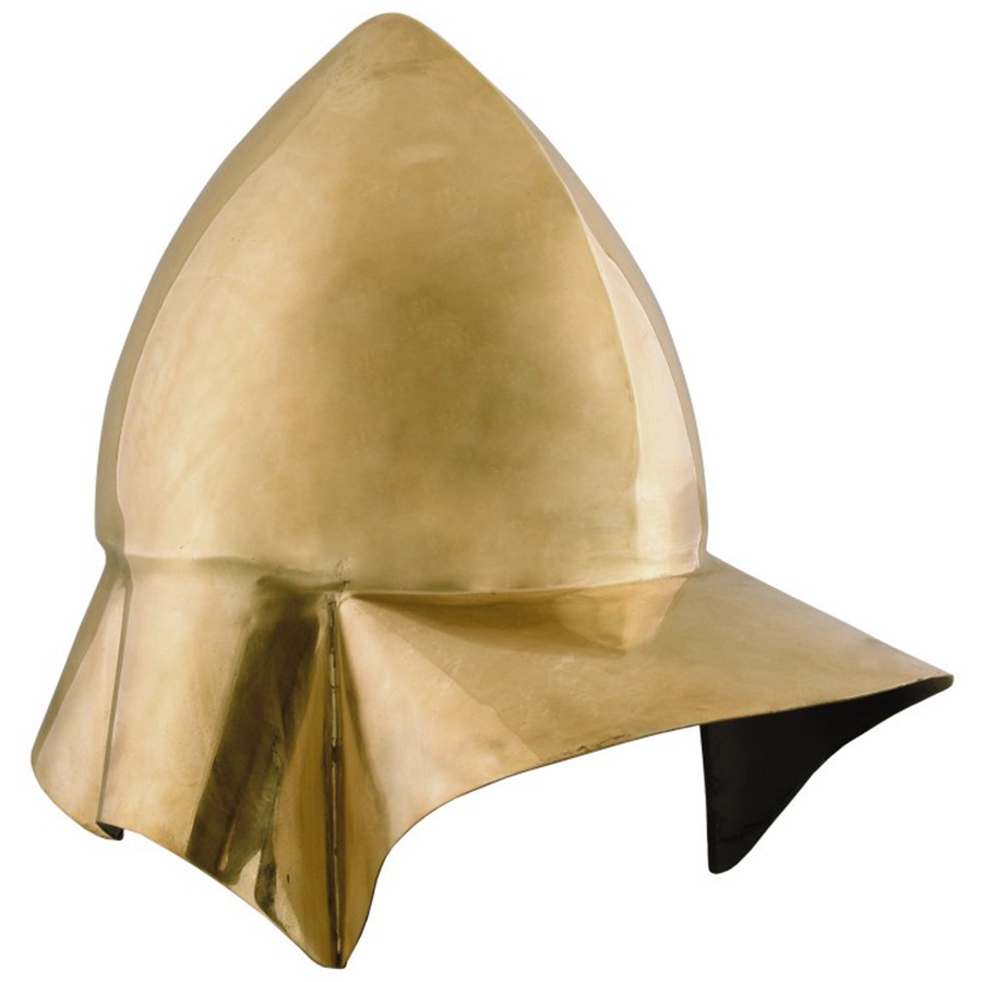 Boetian Greek helmet in brass, S. IV BC