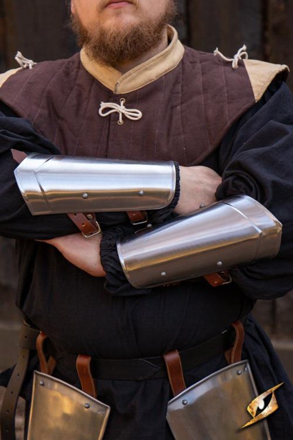 Squire medieval bracelets, polished finish