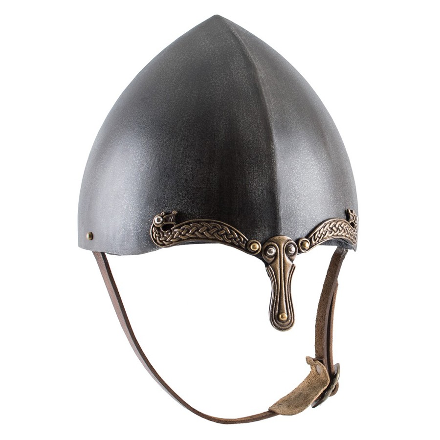 Celtic helmet with nose, rustic finish