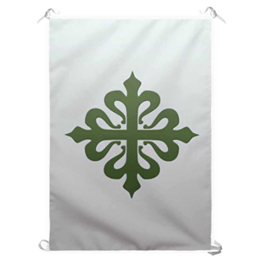 Green Order of Calatravos Cross Banner (70x100 cms.)