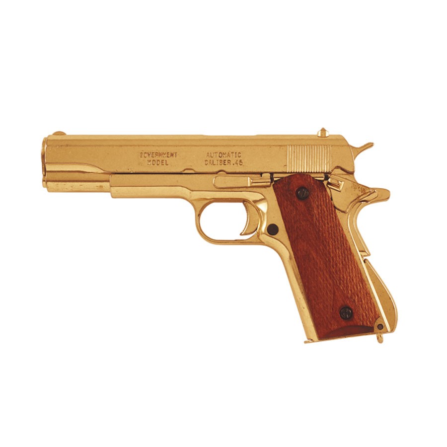M1911A1 brass plated automatic pistol