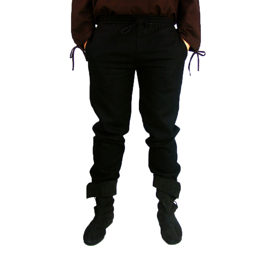 Viking trousers in wool Harald model, black