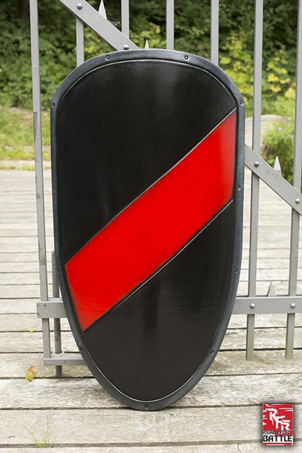 Two-tone latex shield Kite Alto Ready for Battle, LARP