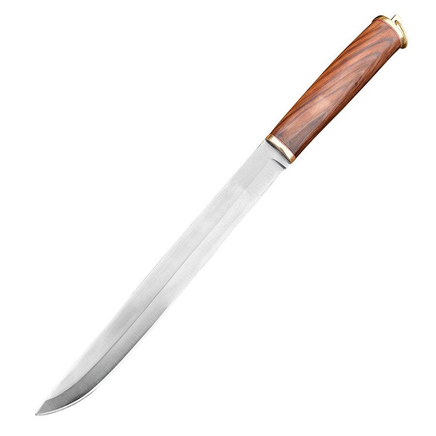 Viking Seax knife with leather sheath