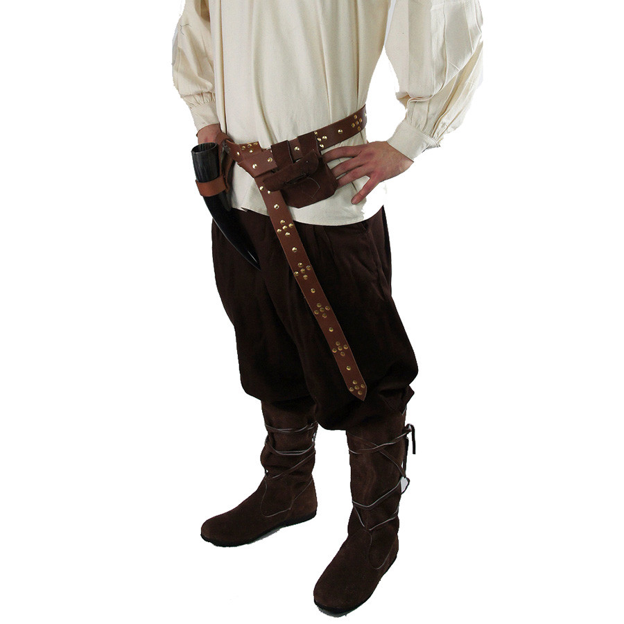 Eckart wide capri pants, brown color