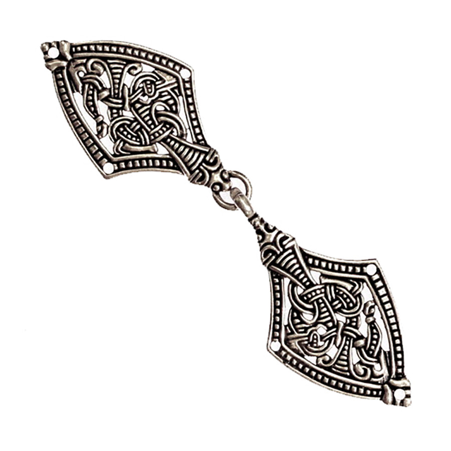 Viking Cloak Clasp Borre in Silver