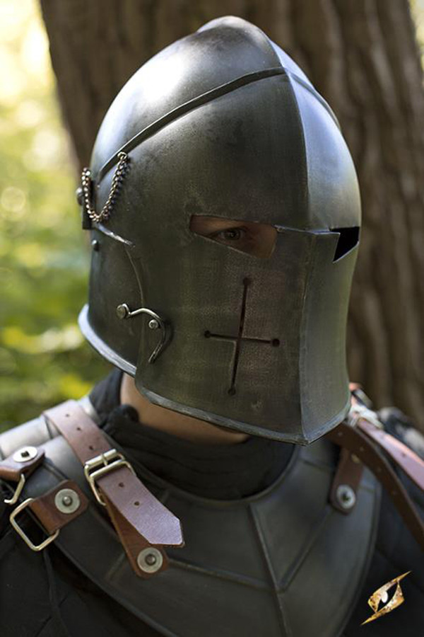 Medieval Basinette with Viewer, Epic Black