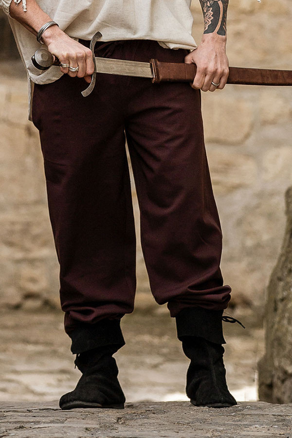 Arvo medieval trousers, brown color