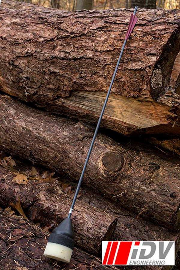 Flat Head Archery Arrow, Black/Dark Red