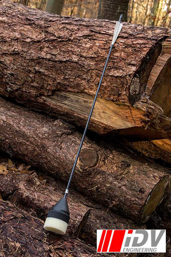 Flat Head Archery Arrow, Black/Nightglow