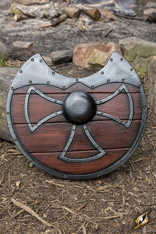 Medieval Gobbo shield for LARP, ø 55 cm.