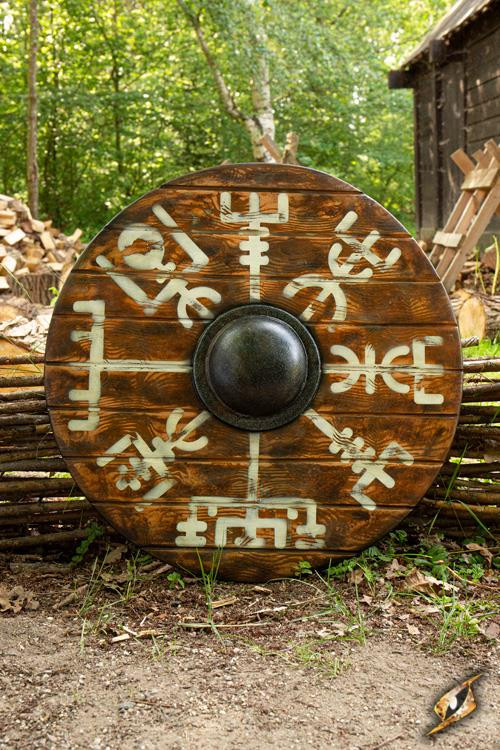 Viking shield Vegvisir Iarla in latex, ø 70 cms.
