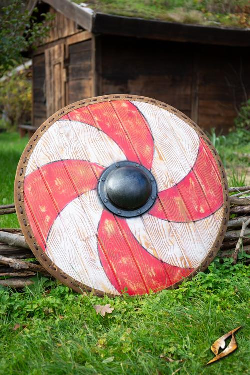 Viking Thegn shield for LARP, ø 80 cm.