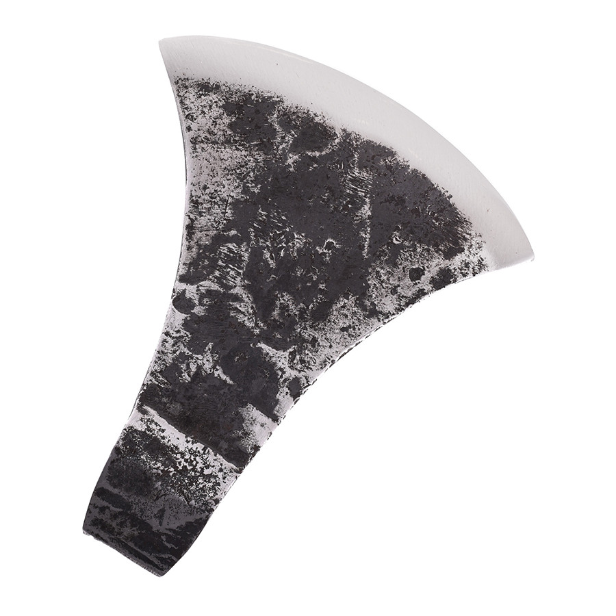 Medieval ax head marked edge, rustic finish