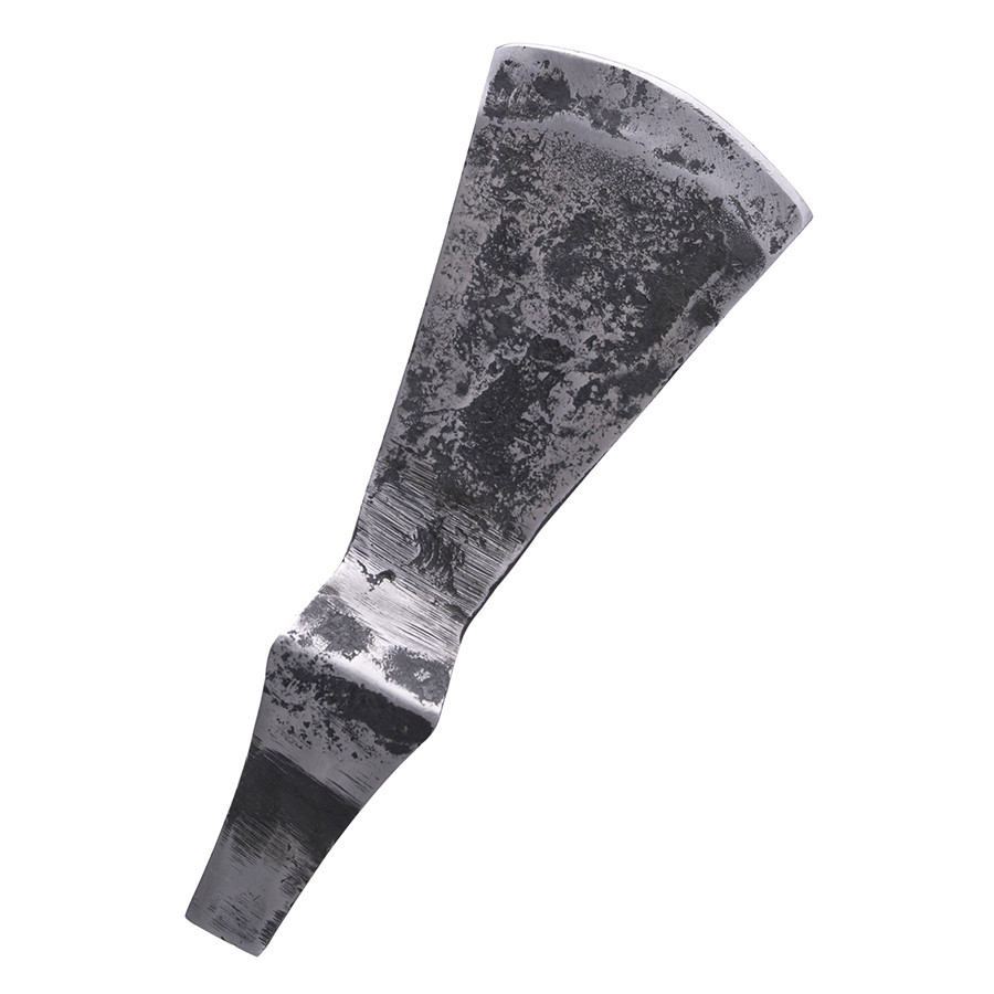 Functional ax head with hammer, rustic finish