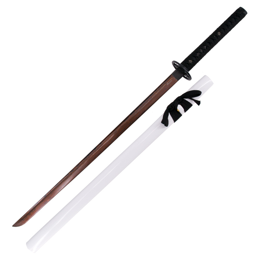 Sharp Functional Katana, Red Damascus Steel