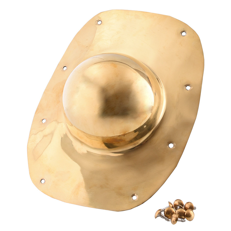 Umbo for Tortoise Roman shield, in brass