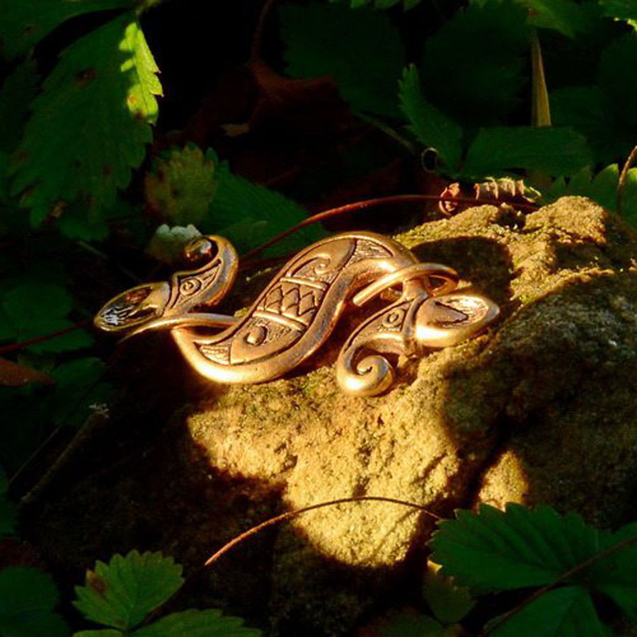 Celtic Dragonesque Seahorse Brooch, 1st century AD