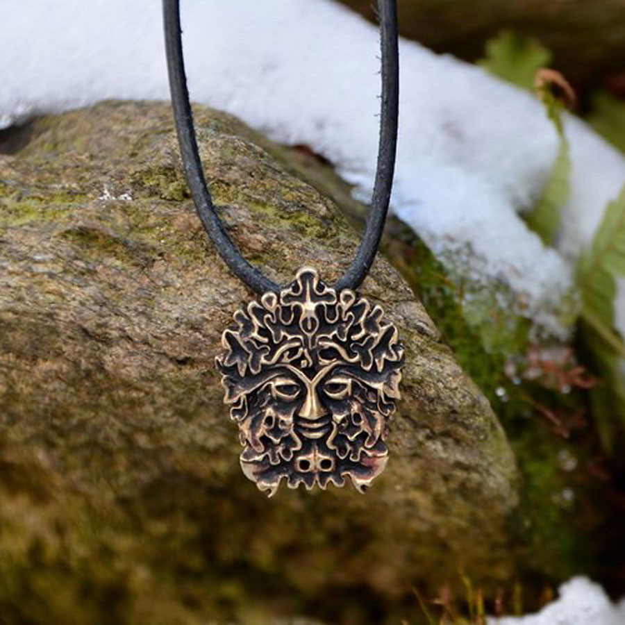 Green Man Pendant and Amulet