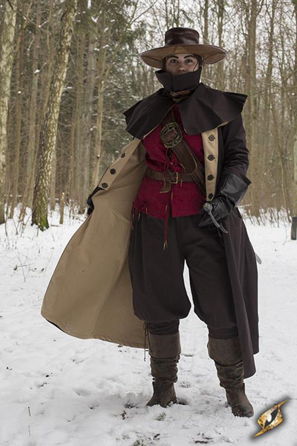 Hellsing medieval hunter coat, dark brown