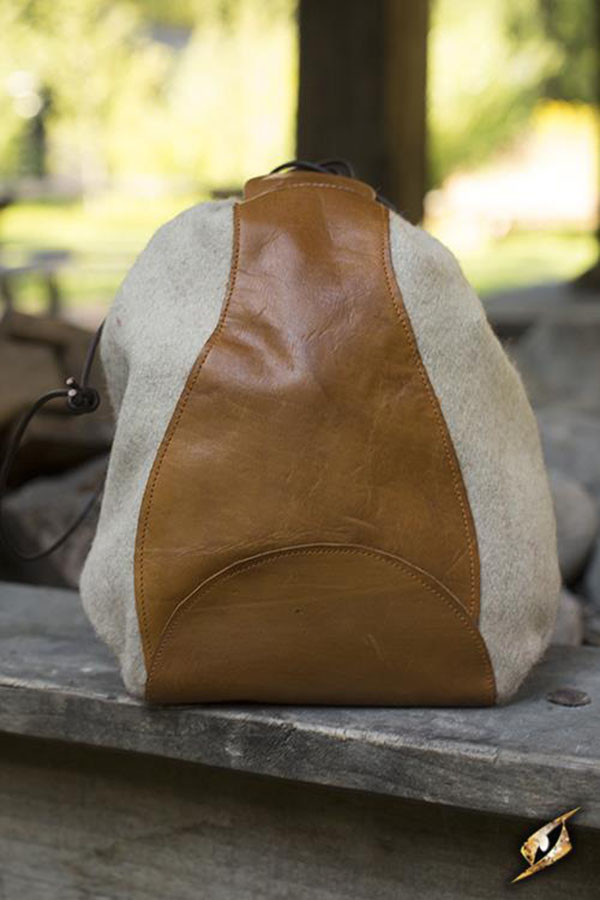 Medieval merchant's bag, beige brown