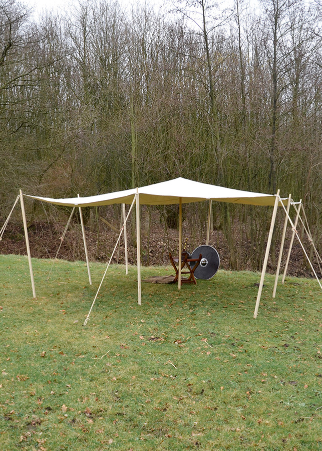 3 x 4 meter medieval awning, extra strong 450 gsm
