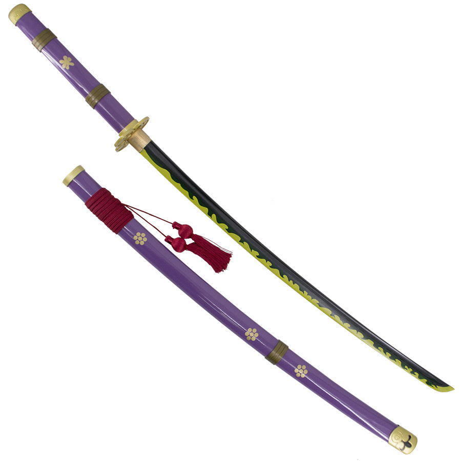 Lilac Enma functional katana from One Piece carbon steel