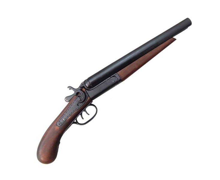 Sawed-off 2-barreled pistol, USA 1881